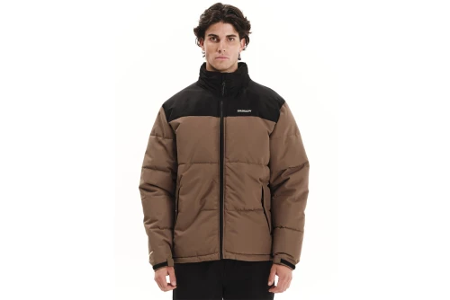 Emerson Roll-In Hood Μπουφάν Puffer Ανδρικό (252.EM10.79 L. BROWN-BLACK)