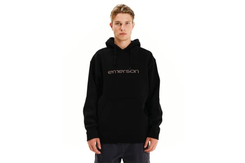 Emerson Logo Hoodie Ανδρικό (252.EM20.06 BLACK)