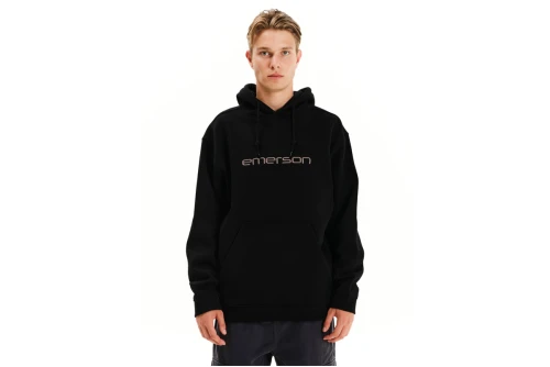 Emerson Logo Hoodie Ανδρικό (252.EM20.06 BLACK)