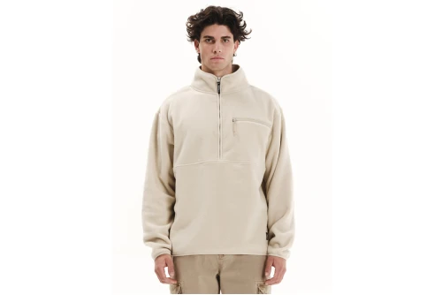 Emerson Half Zip Μπλούζα Fleece Με Φερμουάρ Ανδρική (252.EM28.06 CLAY GREY)