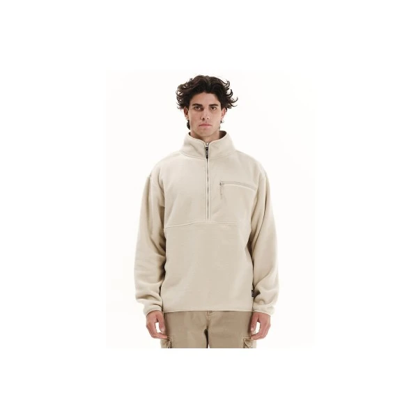 Emerson Half Zip Μπλούζα Fleece Με Φερμουάρ Ανδρική (252.EM28.06 CLAY GREY)