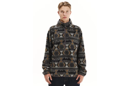 Emerson Half Zip Μπλούζα Fleece Με Φερμουάρ Ανδρική (252.EM28.106 PR547 DEEP PINE)