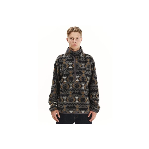 Emerson Half Zip Μπλούζα Fleece Με Φερμουάρ Ανδρική (252.EM28.106 PR547 DEEP PINE)