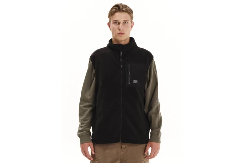 Emerson Αμάνικη Ζακέτα Fleece Ανδρική (252.EM29.50 BLACK)