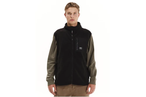 Emerson Αμάνικη Ζακέτα Fleece Ανδρική (252.EM29.50 BLACK)
