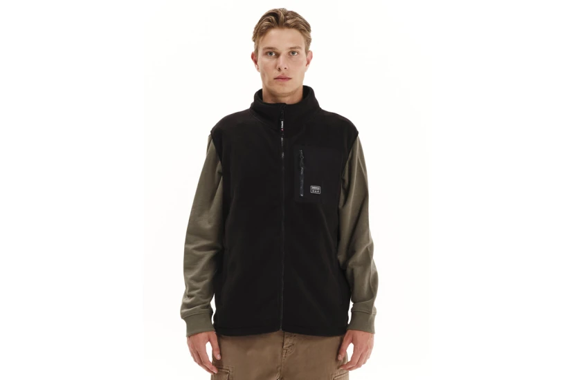 Emerson Ανδρικό Γιλέκο Fleece Μαύρο