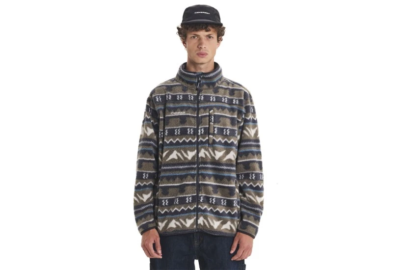 Emerson Ανδρική Ζακέτα Fleece Πολύχρωμη