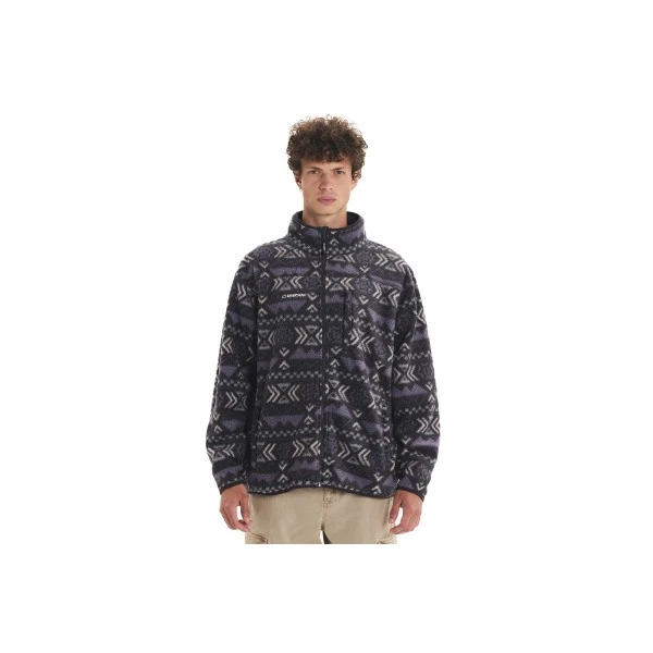 Emerson Full Zip Ζακέτα Fleece Ανδρική (252.EM290.122 PR548 OFF BLACK)
