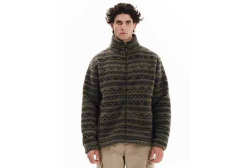 Emerson Ζακέτα Sherpa Fleece Ανδρική (252.EM290.406 PR541 GREEN)