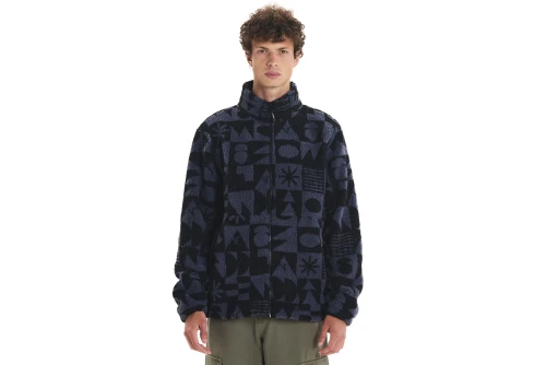 Emerson Ζακέτα Sherpa Fleece Ανδρική (252.EM290.406 PR542 D. BLUE)