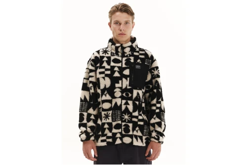 Emerson Ζακέτα Sherpa Fleece Ανδρική (252.EM290.429 PR542 OFF WHITE)