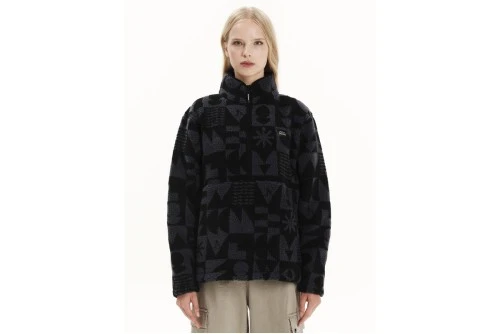 Emerson Μπλούζα Sherpa Με Φερμουάρ Γυναικεία (252.EW280.410 PR542 D. BLUE)