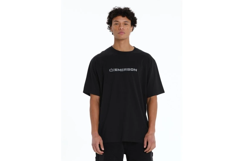 Emerson Logo Ανδρικό Κοντομάνικο T-Shirt Μαύρο