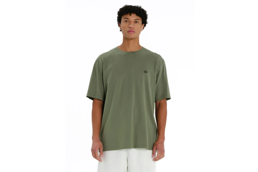 Emerson Solid Ανδρικό Κοντομάνικο T-Shirt Λαδί