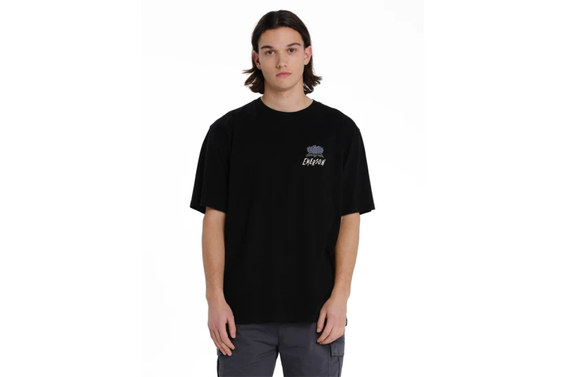 Emerson Flower Ανδρικό Κοντομάνικο T-Shirt Μαύρο
