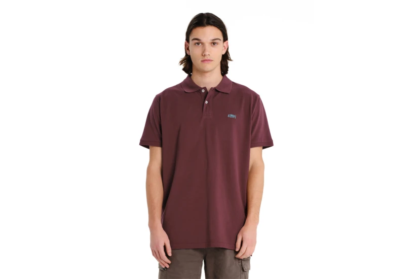 Emerson Ανδρικό Κοντομάνικο Polo T-Shirt Μπορντό