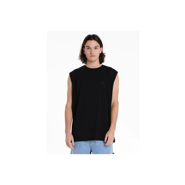 Emerson Logo Embroidery Μπλούζα Αμάνικη Ανδρική (261.EM37.125 BLACK)