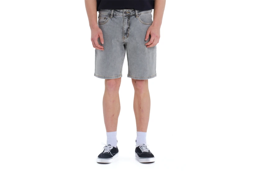Emerson Stretch Denim Ανδρική Βερμούδα Τζιν Γκρι Ανοιχτό