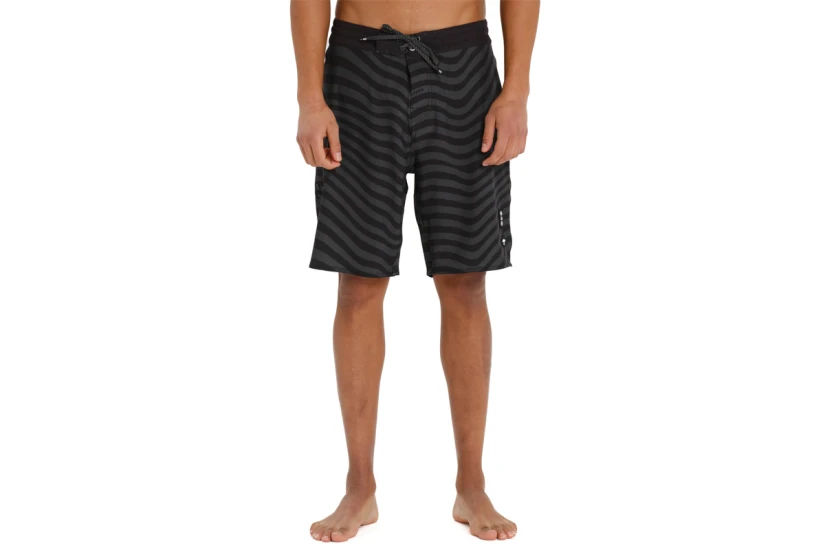 Emerson Printed Recycled Boardshort Ανδρικό Μαγιό Βερμούδα Μαύρο, Γκρι Σκούρο