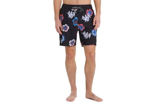 Emerson Recycled Printed Boardshort 45.5Cm Μαγιό Βερμούδα Ανδρικό (261.EM524.28 PR567 BLACK)