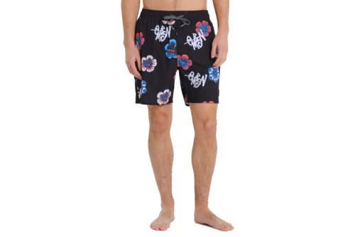 Emerson Recycled Printed Boardshort 45.5Cm Μαγιό Βερμούδα Ανδρικό (261.EM524.28 PR567 BLACK)