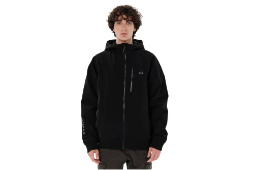 Emerson Hooded Μπουφάν Bomber Ανδρικό (262.EM10.18 BLACK)