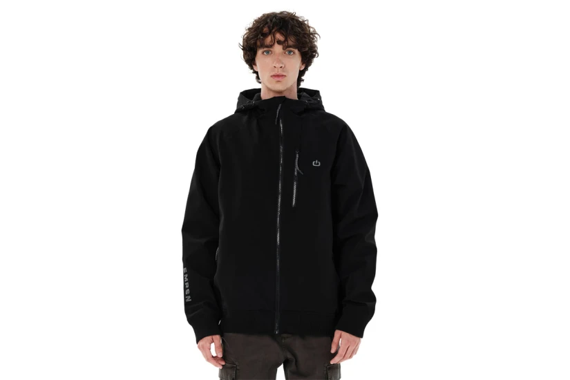 Emerson Hooded Μπουφάν Bomber Ανδρικό (262.EM10.18 BLACK)