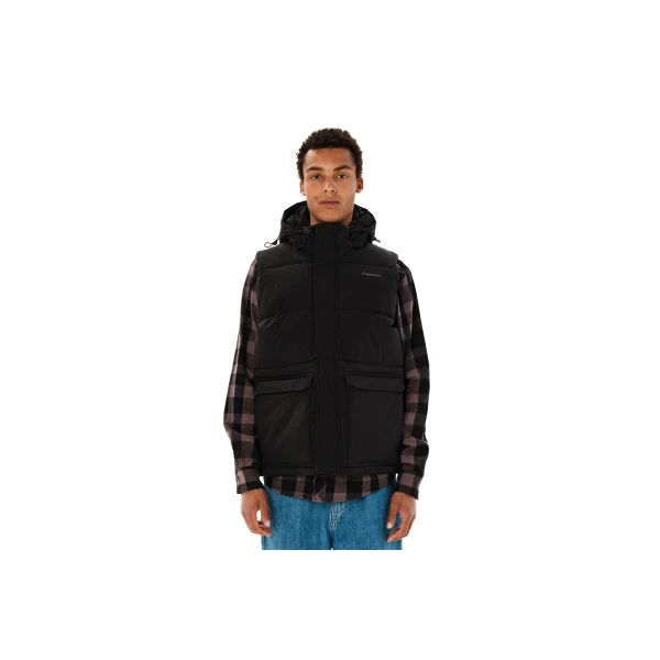 Emerson Hooded Puffer Μπουφάν Αμάνικο Ανδρικό (262.EM10.73 BLACK)