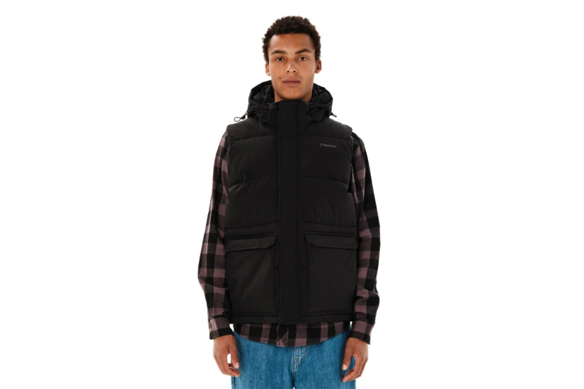 Emerson Hooded Puffer Μπουφάν Αμάνικο Ανδρικό (262.EM10.73 BLACK)