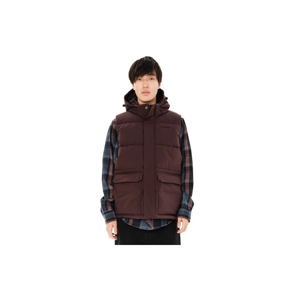 Emerson Hooded Puffer Μπουφάν Αμάνικο Ανδρικό (262.EM10.73 CHOCOLATE BROWN)