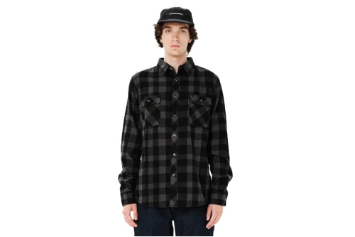 Emerson Checkered Flannel Πουκάμισο Μακρυμάνικο Ανδρικό (262.EM60.80 PINE GREY-BLACK)