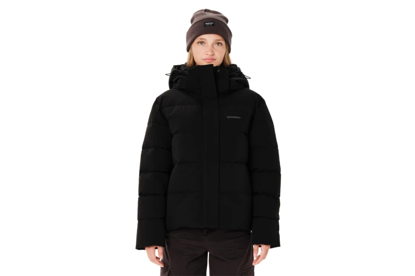 Emerson Detachable Hood Γυναικείο Μπουφάν Puffer με Κουκούλα Μαύρο