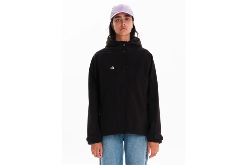 Emerson Womens Hooded Bonded Jacket (262.EW11.03A BLACK B)