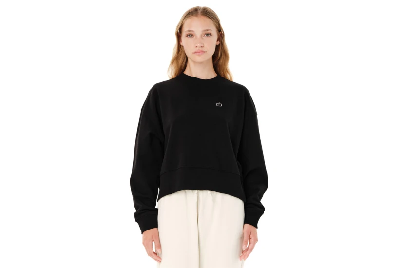 Emerson Cropped Μπλούζα Με Λαιμόκοψη Γυναικεία (262.EW20.90 BLACK)