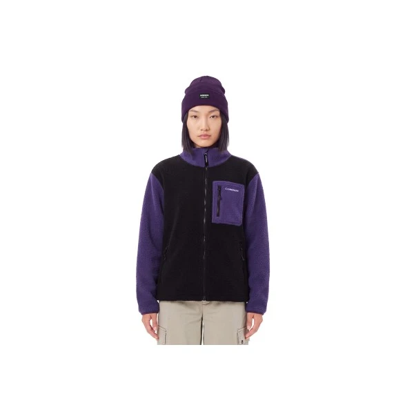 Emerson High-Pile Ζακέτα Fleece Γυναικεία (262.EW290.37 BLACK-PURPLE)