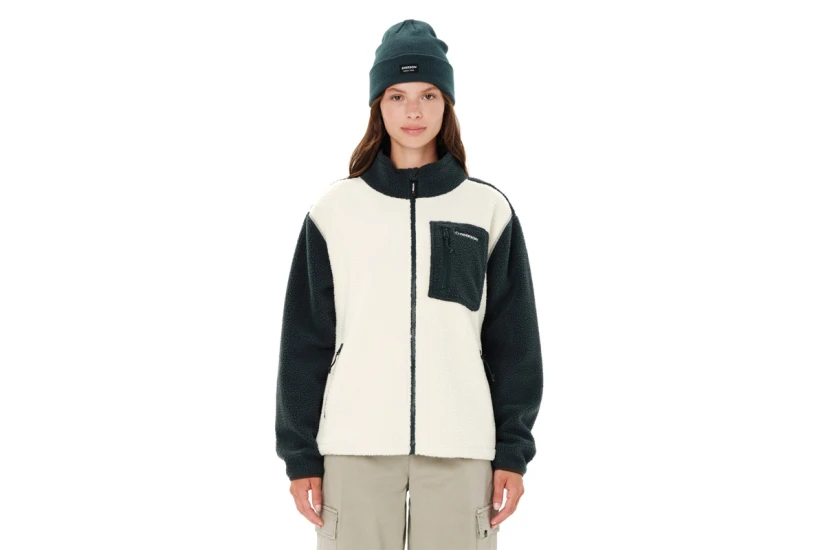 Emerson High-Pile Ζακέτα Fleece Γυναικεία (262.EW290.37 OFF WHITE-FOREST)
