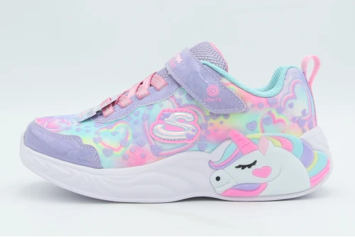 Skechers S-Lights Unicorn Dreams - Heart Sparkles Sneakers (303063L-LVMT)