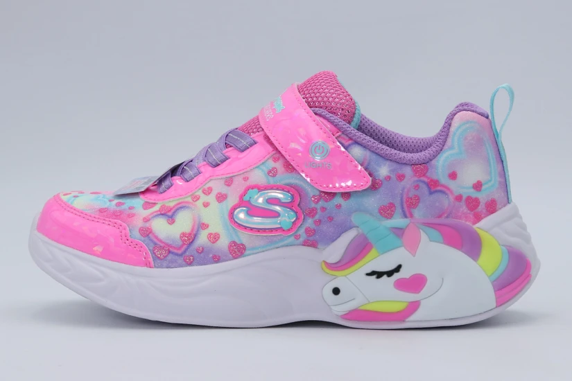 Skechers Heart Sparkles Παιδικά Sneakers Λιλά,Φούξια, Λευκά