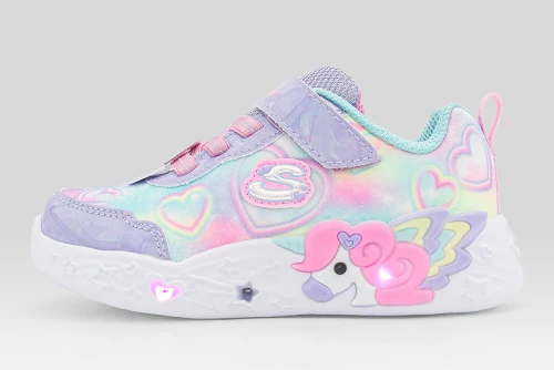 Skechers Unicorn Charmer Lil Heart Sparkles Sneakers (303064N-LVMT)