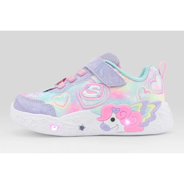 Skechers Unicorn Charmer Lil Heart Sparkles Sneakers (303064N-LVMT)