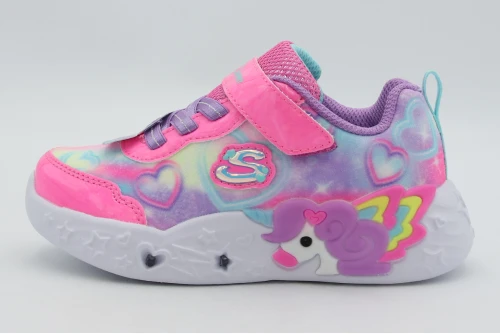 Skechers Unicorn Charmer - Lil Heart Sparkles Sneakers (303064NC-PKMT)