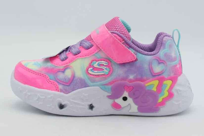 Skechers Unicorn Charmer - Lil Heart Sparkles Sneakers (303064NC-PKMT)