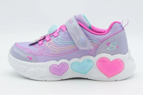 Skechers Enchanted Heart Lights Sneakers (303266LC-LVMT)