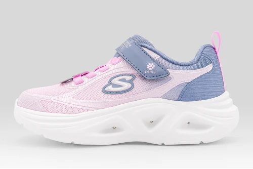 Skechers S Lights Sola Glow 2.0 Sneakers (303729L-GYPK)