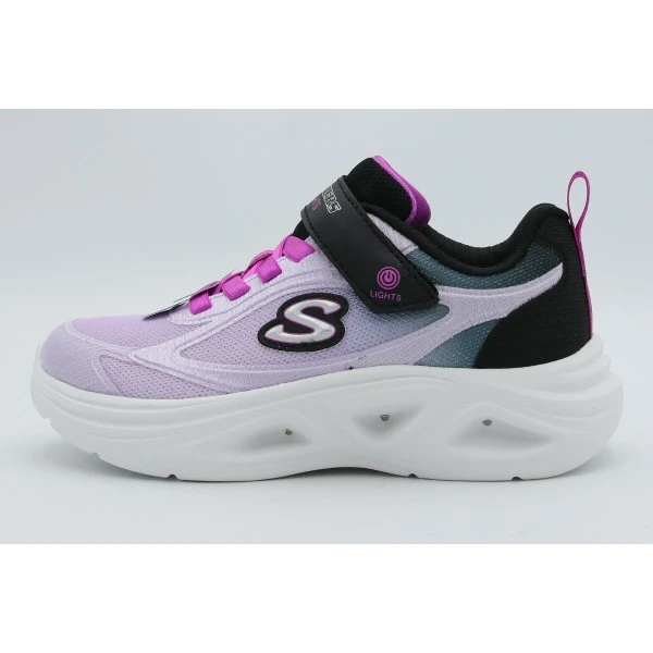 Skechers S Lights-Sola Glow 2.0 Dazzle Steps Sneakers (303729LC-BKLV)