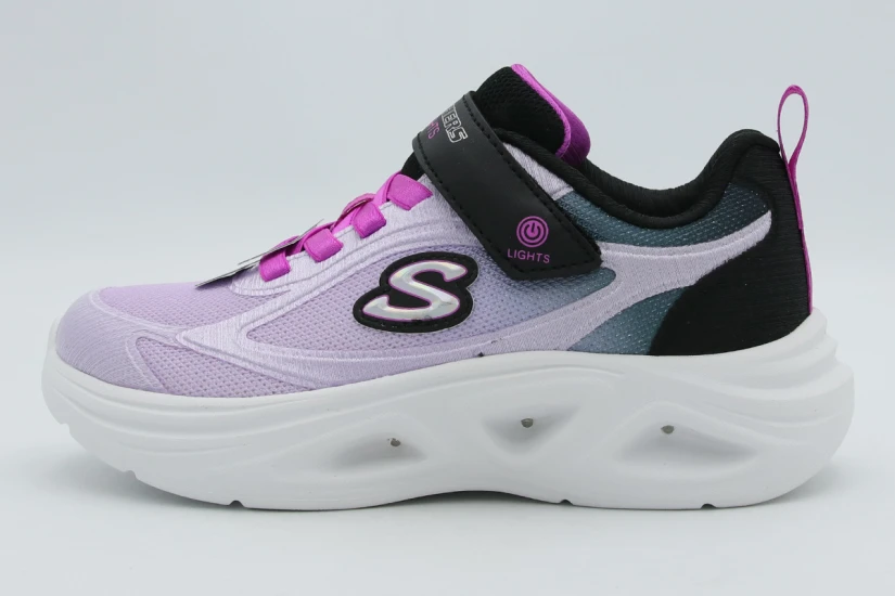 Skechers S Lights-Sola Glow 2.0 Dazzle Steps Sneakers (303729LC-BKLV)