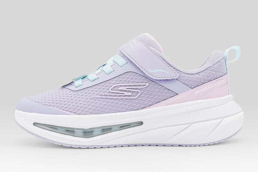 Skechers Air Flight Παιδικά Sneakers Λιλά, Λευκά, Γαλάζια