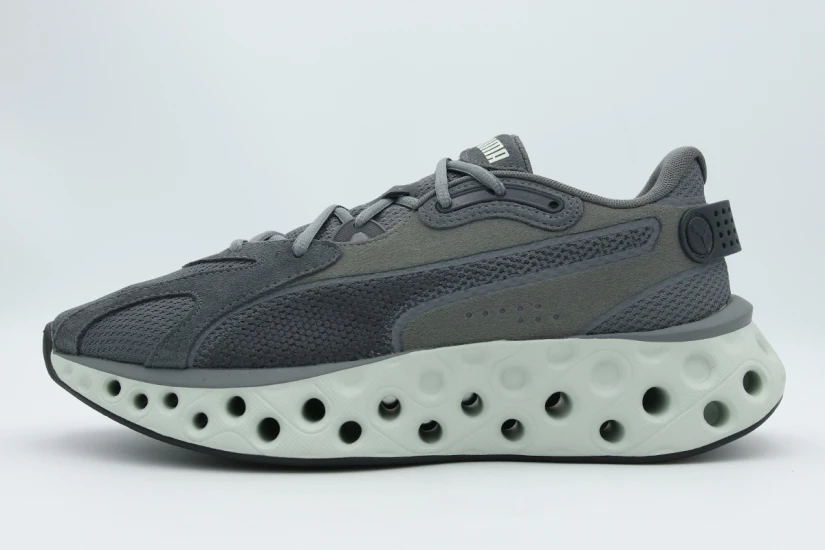 Puma Softride Frequence Ανδρικά Αθλητικά Παπούτσια για Τρέξιμο Γκρι Σκούρο, Λευκά