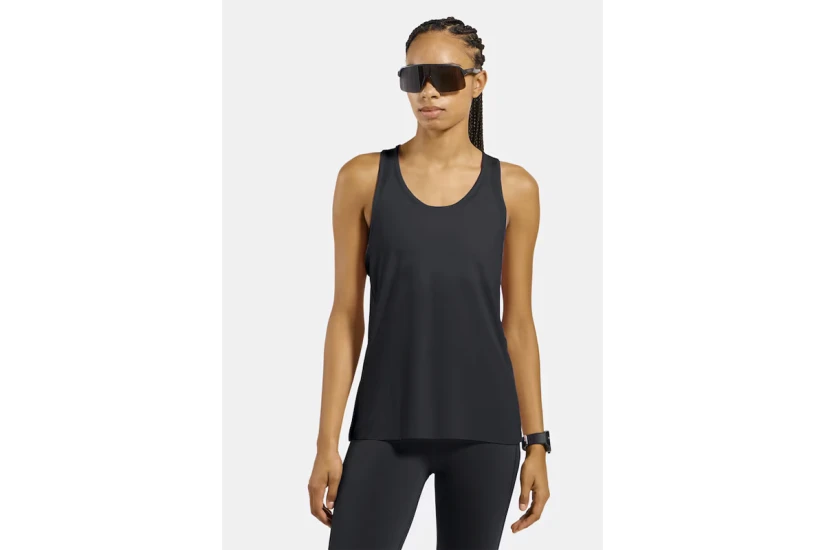 Odlo The Essentials Base Layer Γυναικεία Αμάνικη Μπλούζα Μαύρη