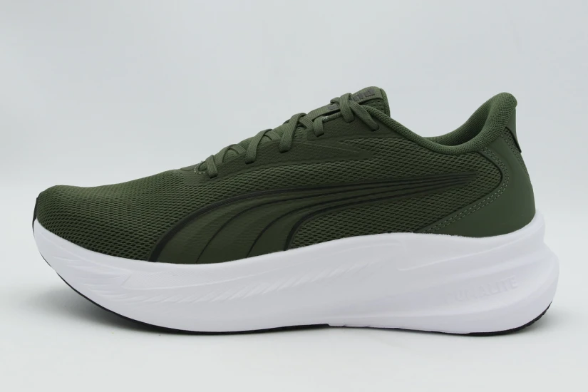 Puma Maxstride Lite Ανδρικά Αθλητικά Παπούτσια για Τρέξιμο Χακί, Λευκά